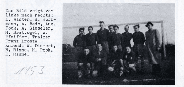 Herbstmeister der SpVg Hagen Hardissen 1953